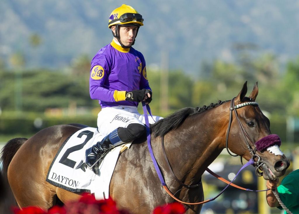 Mucho del Oro wins the Daytona Stk G3 at Santa Anita - (Benoit Photo)